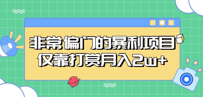 非常偏门的暴利项目,仅靠打赏月入2w+-小鸿资源库