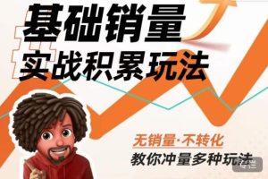 内功丨淘系基础销量实战积累玩法,无销量·不转化,教你冲量多种玩法-小鸿资源库