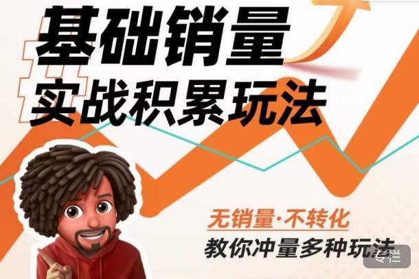 内功丨淘系基础销量实战积累玩法,无销量·不转化,教你冲量多种玩法-小鸿资源库