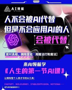 AI领航-人生第一节AI课，拉开你与普通工作者的距离！30位AI领域极客，汇集1000小时Al心得-小鸿资源库