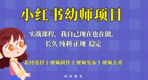 单天200-700的小红书幼师项目（虚拟），长久稳定正规好操作！-小鸿资源库