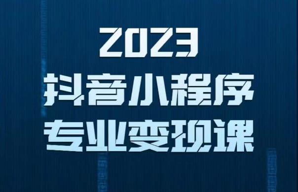 2023年抖音小程序变现保姆级教程,0粉丝新号,无需实名,3天起号,第1条视频就有收入-小鸿资源库