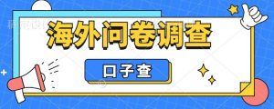 外面收费5000+海外问卷调查口子查项目，认真做单机一天200+【揭秘】-小鸿资源库