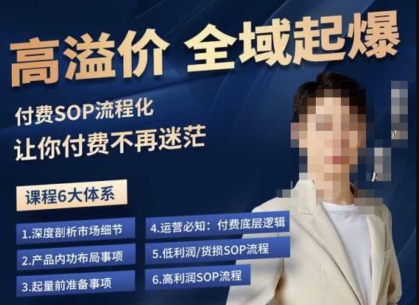 逸风-拼多多高溢价全域起爆,6大课程体系,付费玩法全套实操-小鸿资源库