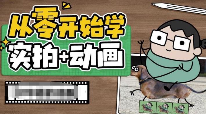 从零开始学实拍加动画，实拍加动画创意教程-小鸿资源库