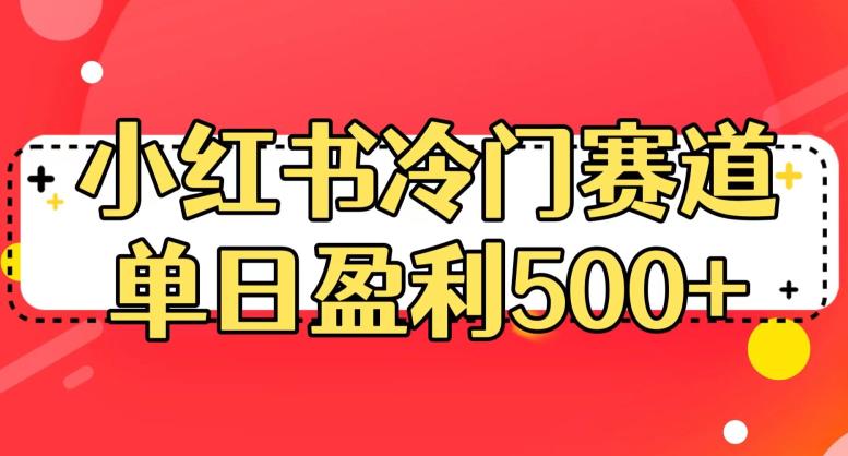 小红书冷门赛道，单日盈利500+【揭秘】-小鸿资源库