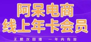 阿呆电商线上年会员，阿呆电商干货分享（更新中）-小鸿资源库