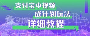 避坑玩法：支付宝中视频分成计划玩法实操详解【揭秘】-小鸿资源库