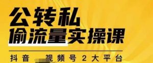 群响公转私偷流量实操课,致力于拥有更多自持,持续,稳定,精准的私域流量!-小鸿资源库