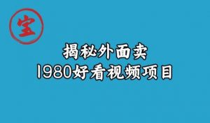 宝哥揭秘外面卖1980好看视频项目，投入时间少，操作难度低-小鸿资源库