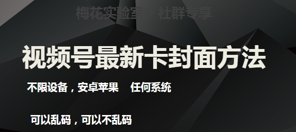 梅花实验室社群最新卡封面玩法3.0，不限设备，安卓苹果任何系统-小鸿资源库