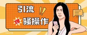 最新引流骚操作，单账号日引50-100，简单粗暴，适合于小白各行各业都可以进行操作，精准粉丝加到爆-小鸿资源库