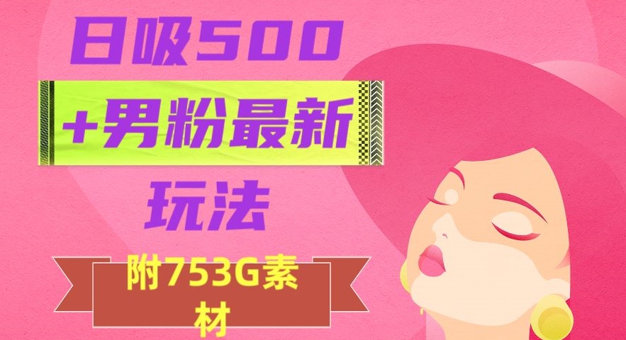 日吸500+男粉最新玩法，从作品制作到如何引流及后端变现，保姆级教程【揭秘】-小鸿资源库