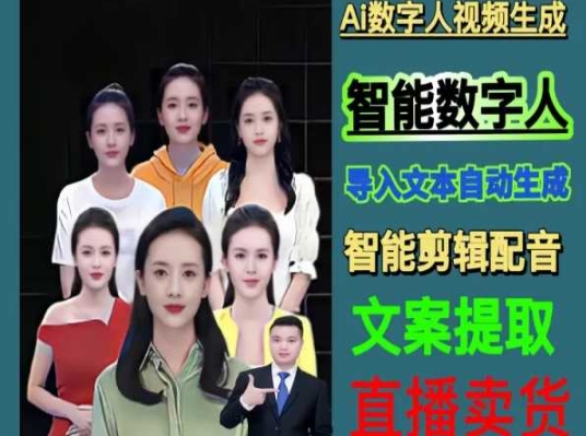 伍老师Ai数字人快速剪辑制作以及变现视频课-小鸿资源库