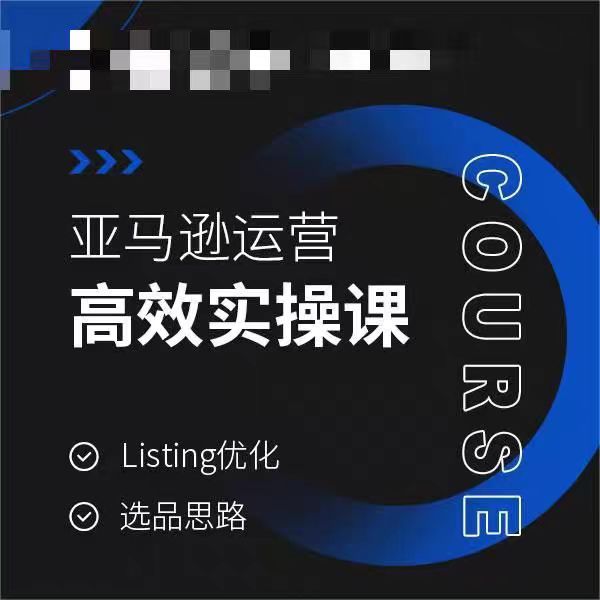亚马逊运营高效实操课，Listing优化，选品思路-小鸿资源库