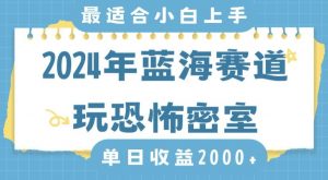 2024年蓝海赛道玩恐怖密室日入2000+，无需露脸，不要担心不会玩游戏，小白直接上手，保姆式教学【揭秘】-小鸿资源库