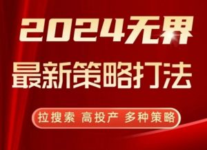 2024无界最新策略打法，拉搜索，高投产，多种策略-小鸿资源库