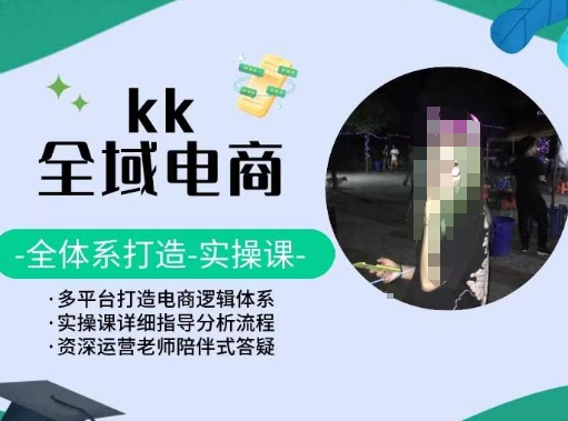 KK全域电商，全体系打造实操课，多平台打造电商逻辑体系-小鸿资源库