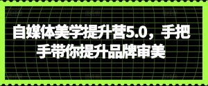 自媒体美学提升营5.0,手把手带你提升品牌审美-小鸿资源库