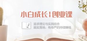 小白成长创业课：追求理论与实践结合，踏实落地，有尊严的持续赚钱-42节-小鸿资源库