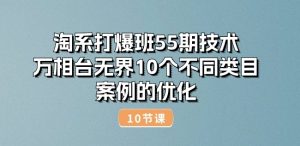 淘系打爆班55期技术:万相台无界10个不同类目案例的优化(10节)-小鸿资源库