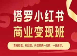 塔罗小红书商业变现班，小红书变现教程-小鸿资源库