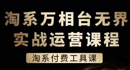 淘系万相台无界实战运营课，淘系付费工具课-小鸿资源库