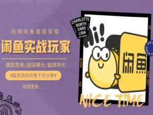 手把手教你0到1系统玩转闲鱼变现，爆款思维/超级曝光/超高转化-小鸿资源库