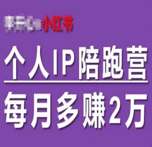小红书个人IP陪跑营,60天拥有自动转化成交的双渠道个人IP,每月多赚2w-小鸿资源库