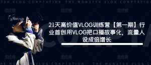 21天高价值VLOG训练营【第一期】行业首创用VLOG把口播故事化,流量人设成倍增长-小鸿资源库