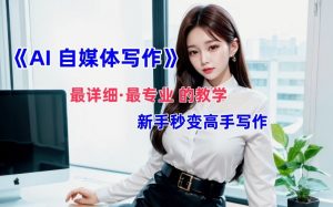 AI自媒体文章创作全网最详细教程，新手秒变写作高手，多方位发展-小鸿资源库