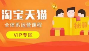 淘宝天猫全体系运营课程【9月24更新】,店铺全系运营、动销玩法、擦边球玩法等等-小鸿资源库