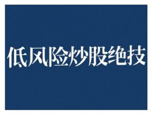 2024低风险股票实操营，低风险，高回报-小鸿资源库