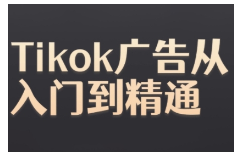 Tiktok Ads实操教程,Tiktok广告从入门到精通-小鸿资源库