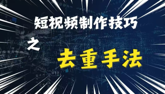 最新短视频搬运，纯手工去重，二创剪辑方法【揭秘】-小鸿资源库