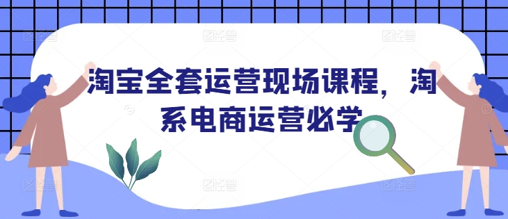 淘宝全套运营现场课程,淘系电商运营必学-小鸿资源库
