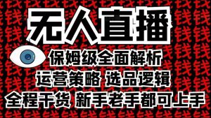 2025无人直播这么做就对了，保姆级全面解析，全程干货，新手老手都可上手-小鸿资源库