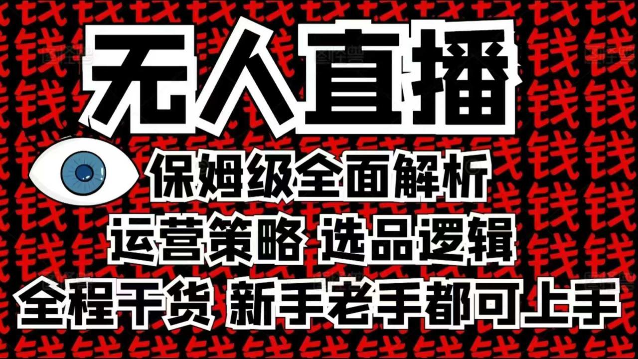2025无人直播这么做就对了，保姆级全面解析，全程干货，新手老手都可上手-小鸿资源库