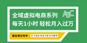 全域虚拟电商变现系列,通过平台出售虚拟电商产品从而获利-小鸿资源库