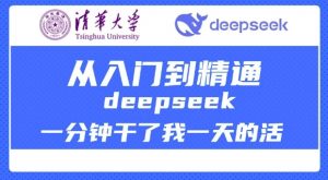 清华大学讲DeepSeek最全教程，从入门到精通，deepseek一分钟干了我一天的活-小鸿资源库