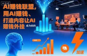 AI賺钱联盟，用AI賺钱、打造内容让AI成为你的賺钱外挂-小鸿资源库