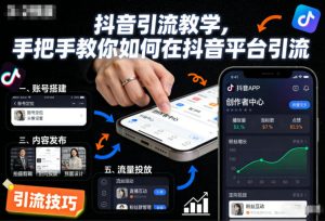 抖音引流教学，手把手教你如何在抖音平台引流-小鸿资源库