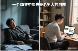 付费文章：一个35岁中年失业老男人的自救-小鸿资源库