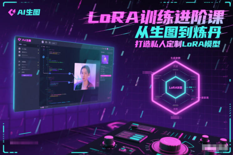 LoRA训练进阶课，从生图到炼丹，打造私人定制LoRA模型-小鸿资源库