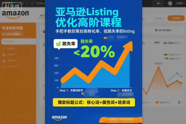 亚马逊Listing优化高阶课程，手把手教你策划高转化率、低跳失率的listing-小鸿资源库