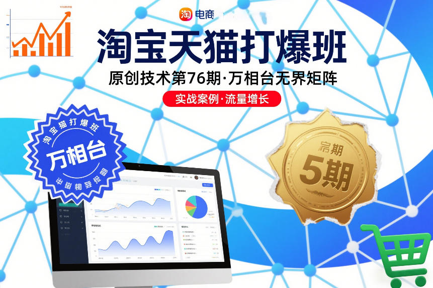 淘宝天猫打爆班原创技术第76期，万相台无界矩阵-小鸿资源库