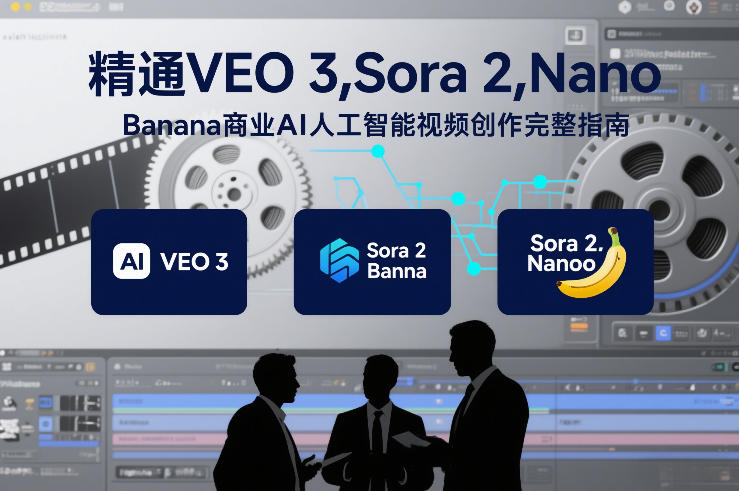 精通VEO 3，Sora 2，Nano Banana商业AI人工智能视频创作完整指南-小鸿资源库
