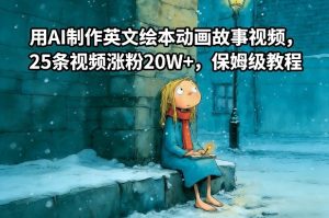 用AI制作英文绘本动画故事视频，25条视频涨粉20W+，保姆级教程-小鸿资源库