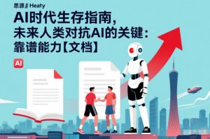 AI时代生存指南，未来人类对抗AI的关键：靠谱能力【文档】-小鸿资源库