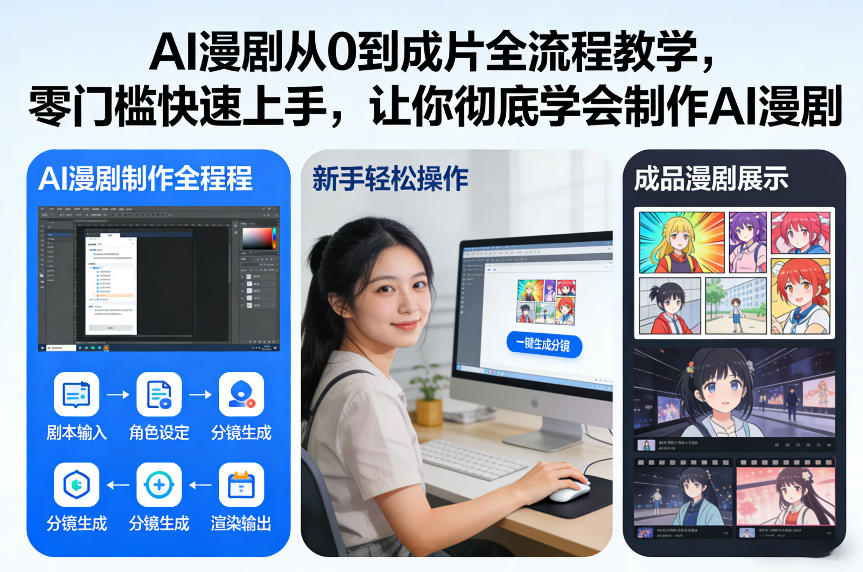 AI漫剧从0到成片全流程教学，零门槛快速上手，让你彻底学会制作AI漫剧【保姆级教程】-小鸿资源库